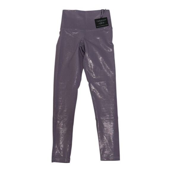NEW DYI S Signature Tight Purple Moonstone Reptile Shine Legging HighRise Gym - Picture 2 of 9
